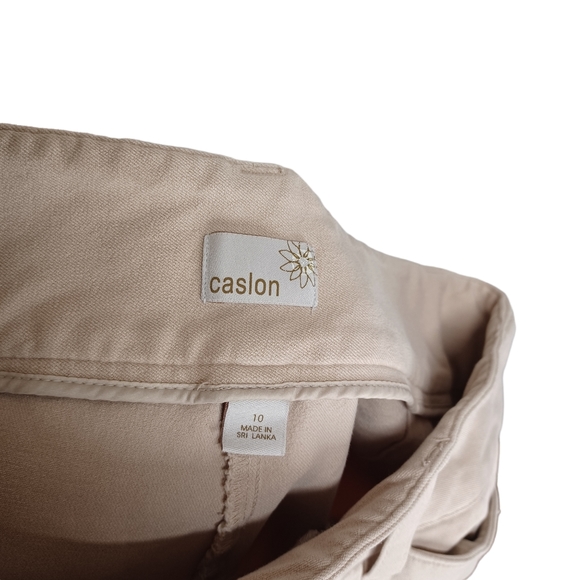 CASLON Tan Light Khaki Color Career Trouser Pants 10 (Medium) - Picture 3 of 5